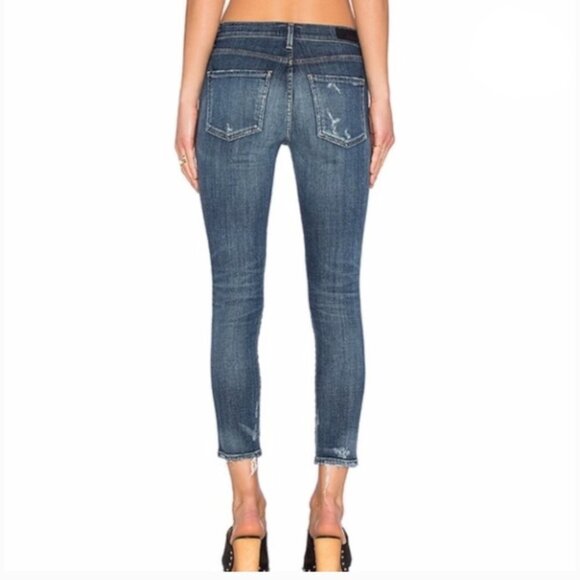 Agolde Sophie Crop Skinny Distressed Jeans size 28 - Picture 9 of 16